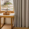 Modern and simple new plain Evoni jacquard blackout curtains for floor-to-ceiling Windows and living rooms, ultra-high weight curtain finished products Specification image